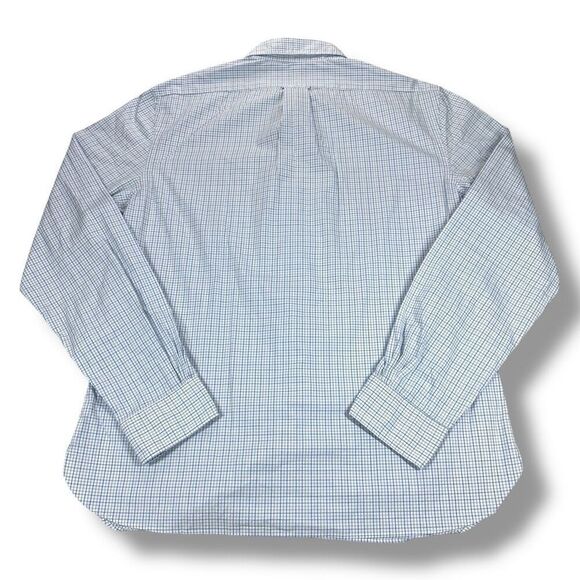 NWT Bloomingdales Button Down Shirt Mens Size XXL 2XL 2X Slim Fit Stretch Blue - Picture 3 of 9